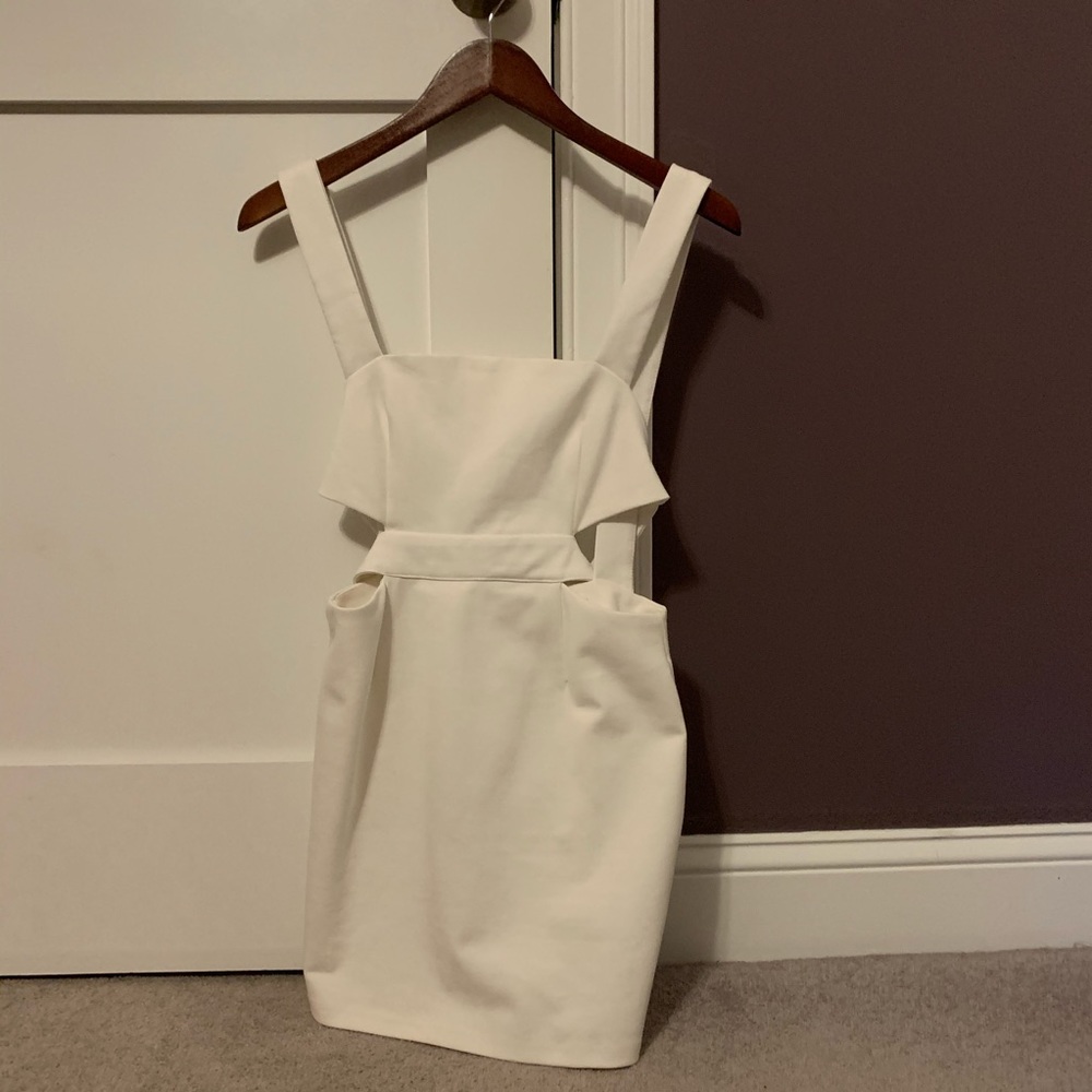 Superdown White Cutout Mini Dress